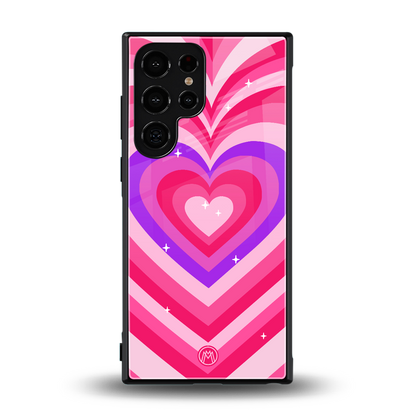y2k pink hearts berrybomb edition back phone cover | glass case for samsung galaxy s24 ultra