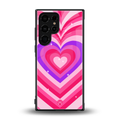 y2k pink hearts berrybomb edition back phone cover | glass case for samsung galaxy s23 ultra