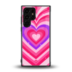 y2k pink hearts berrybomb edition back phone cover | glass case for samsung galaxy s23 ultra