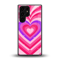 y2k pink hearts berrybomb edition back phone cover | glass case for samsung galaxy s25 ultra