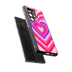 y2k pink hearts berrybomb edition back phone cover | glass case for samsung galaxy s25 ultra