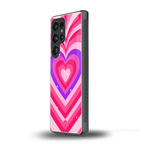 y2k pink hearts berrybomb edition back phone cover | glass case for samsung galaxy s25 ultra