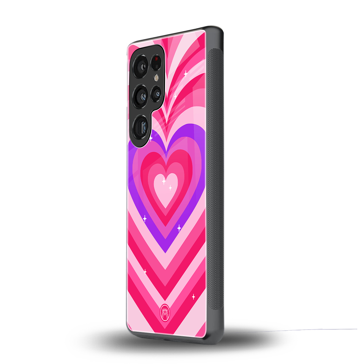 y2k pink hearts berrybomb edition back phone cover | glass case for samsung galaxy s25 ultra