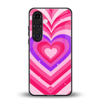 y2k pink hearts berrybomb edition back phone cover | glass case for samsung galaxy s24 plus