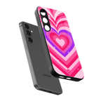 y2k pink hearts berrybomb edition back phone cover | glass case for samsung galaxy s25
