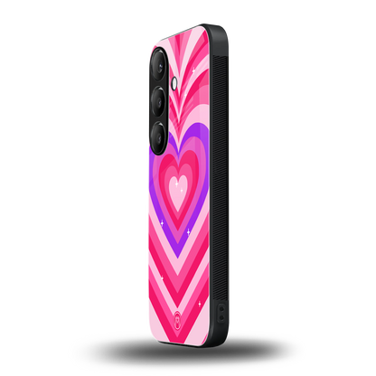 y2k pink hearts berrybomb edition back phone cover | glass case for samsung galaxy s23