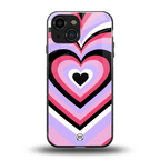 y2k pink hearts bubblegum edition back phone cover | glass case for iphone 13 mini