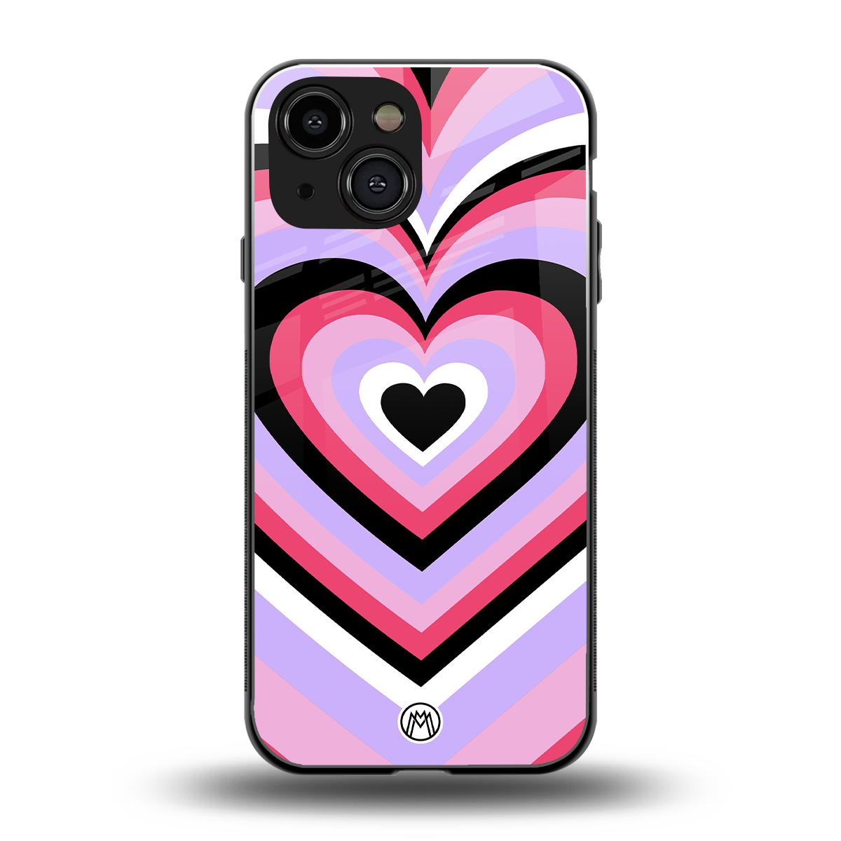 y2k pink hearts bubblegum edition back phone cover | glass case for iphone 13 mini