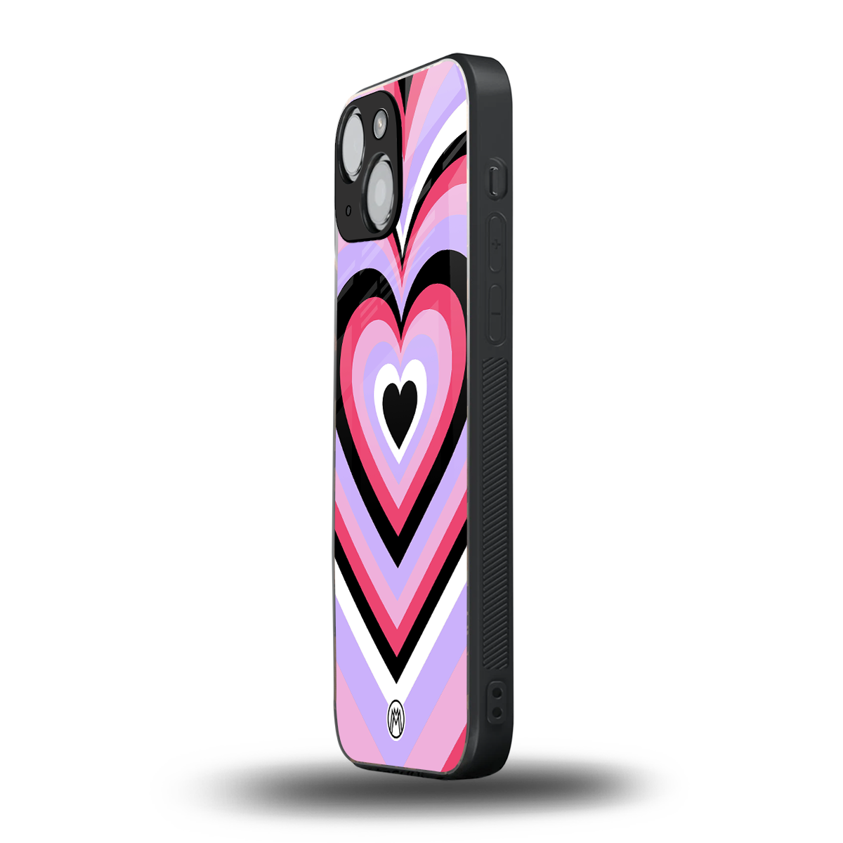 y2k pink hearts bubblegum edition back phone cover | glass case for iphone 13 mini