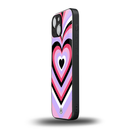 y2k pink hearts bubblegum edition back phone cover | glass case for iphone 13 mini