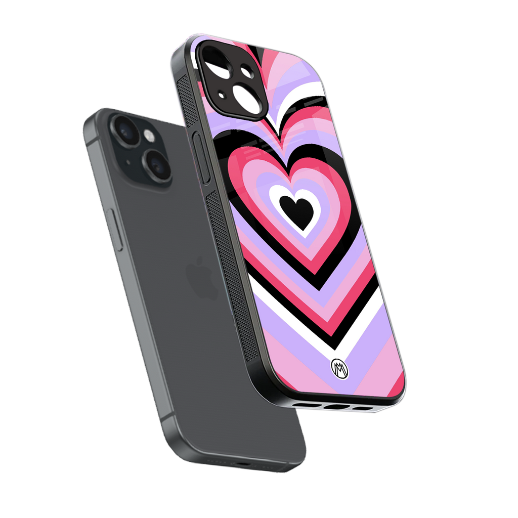 y2k pink hearts bubblegum edition back phone cover | glass case for iphone 13