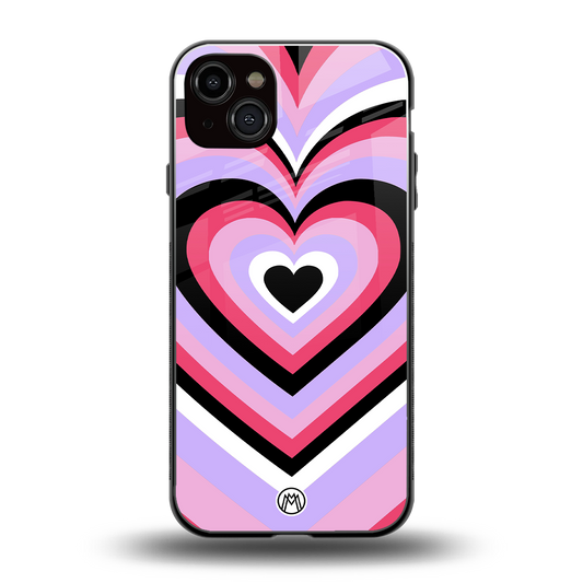 y2k pink hearts bubblegum edition back phone cover | glass case for iphone 15 plus