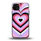 y2k pink hearts bubblegum edition back phone cover | glass case for iphone 14 plus