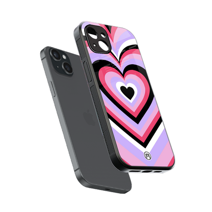 y2k pink hearts bubblegum edition back phone cover | glass case for iphone 15 plus