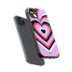 y2k pink hearts bubblegum edition back phone cover | glass case for iphone 14 plus