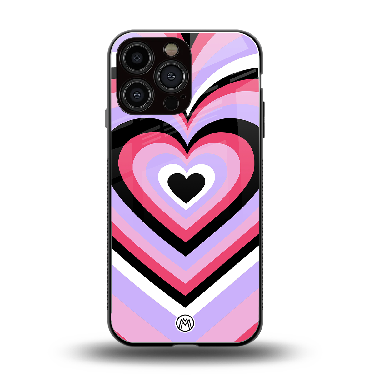 y2k pink hearts bubblegum edition back phone cover | glass case for iphone 15 pro max