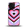y2k pink hearts bubblegum edition back phone cover | glass case for iphone 15 pro