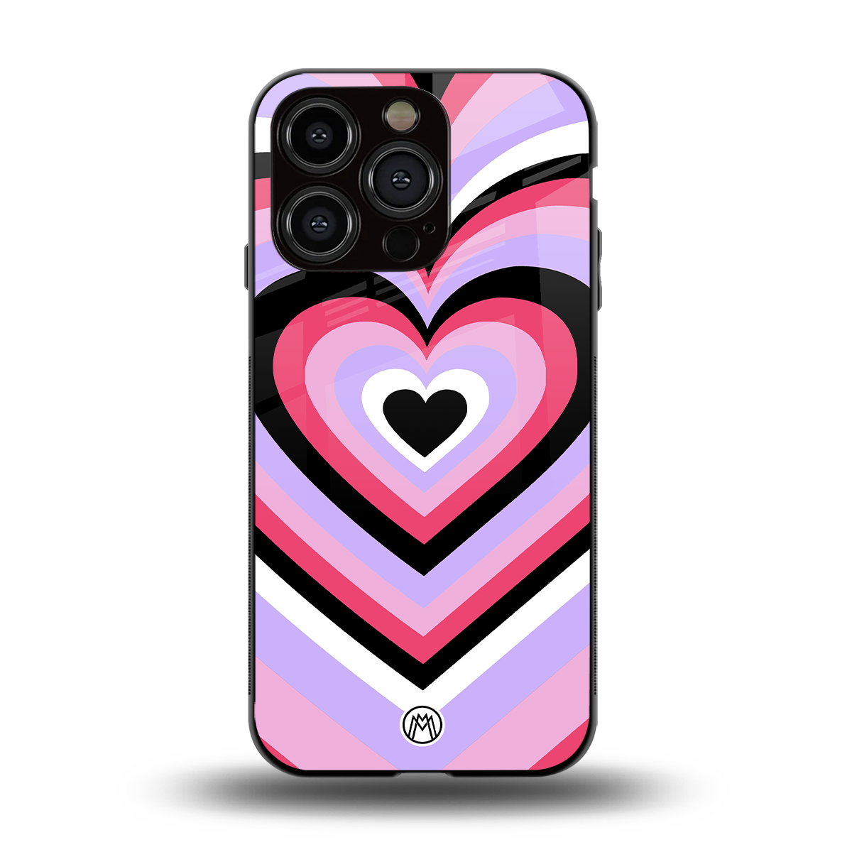 y2k pink hearts bubblegum edition back phone cover | glass case for iphone 15 pro
