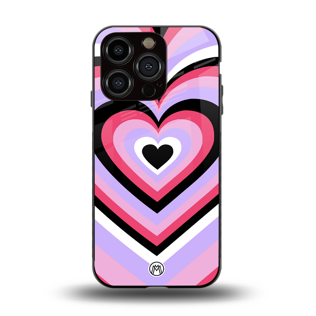 y2k pink hearts bubblegum edition back phone cover | glass case for iphone 14 pro