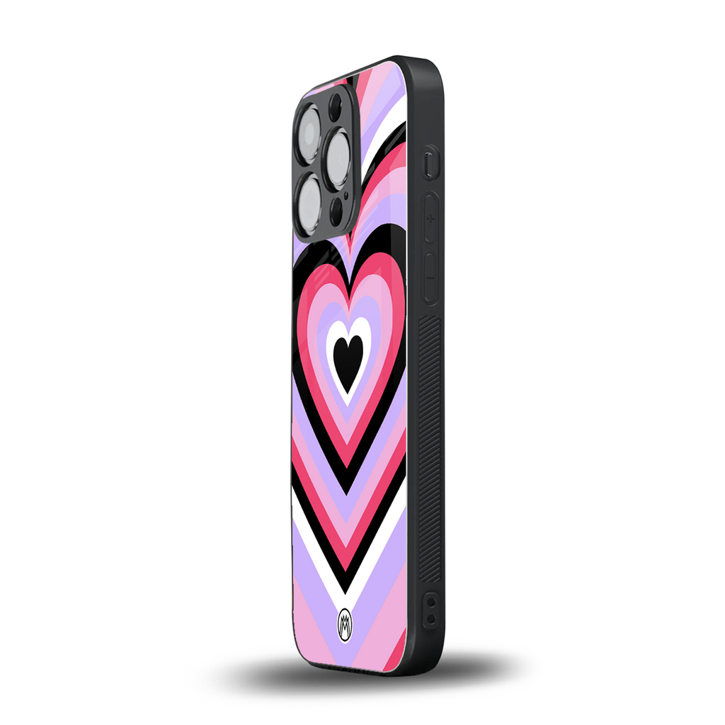 y2k pink hearts bubblegum edition back phone cover | glass case for iphone 14 pro