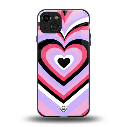 y2k pink hearts bubblegum edition back phone cover | glass case for iphone 15