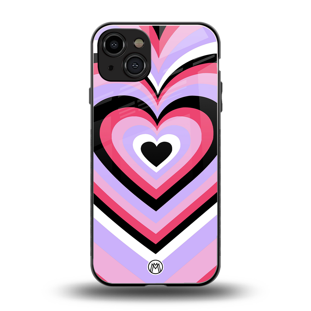y2k pink hearts bubblegum edition back phone cover | glass case for iphone 14