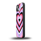 y2k pink hearts bubblegum edition back phone cover | glass case for iphone 15