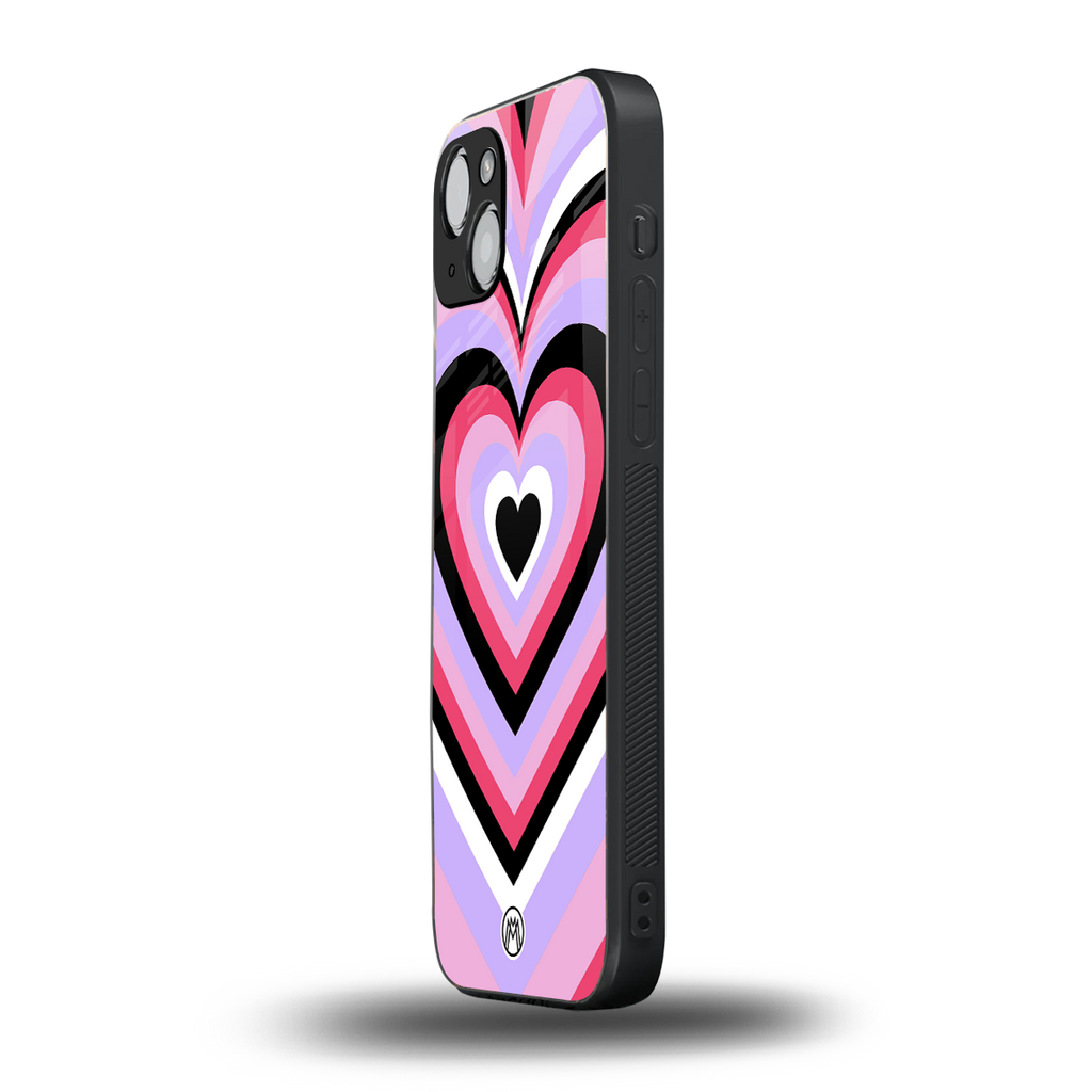 y2k pink hearts bubblegum edition back phone cover | glass case for iphone 14