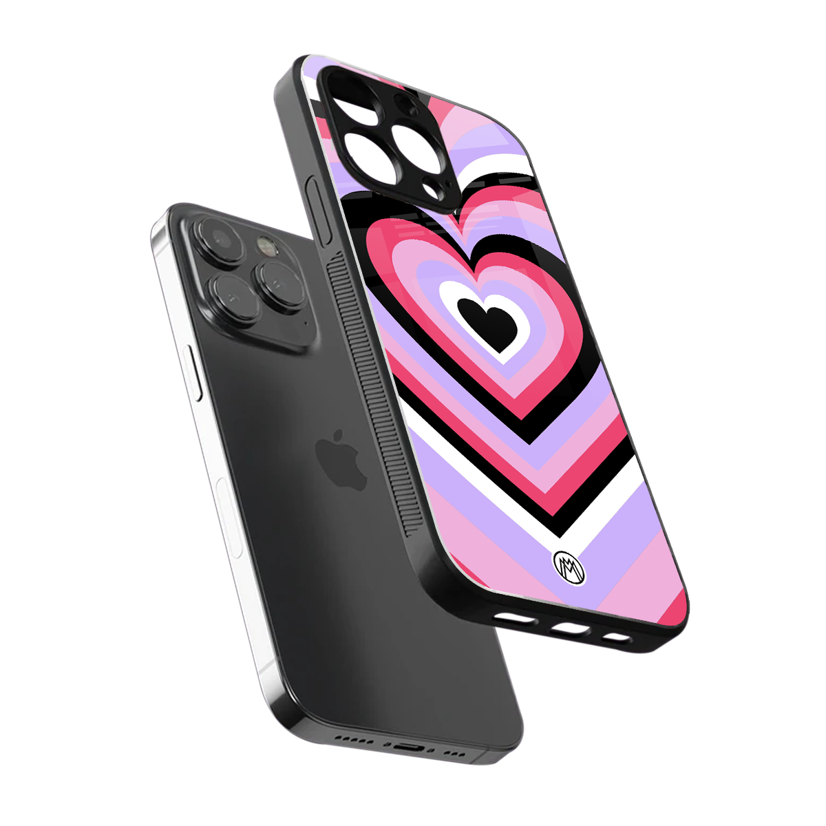 y2k pink hearts bubblegum edition back phone cover | glass case for iphone 14 pro