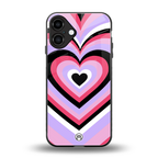 y2k pink hearts bubblegum edition back phone cover | glass case for iphone 16 plus