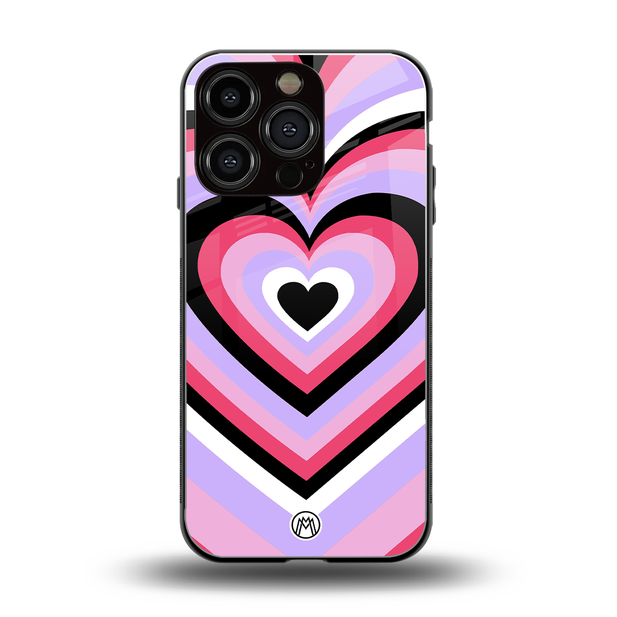 y2k pink hearts bubblegum edition back phone cover | glass case for iphone 16 pro
