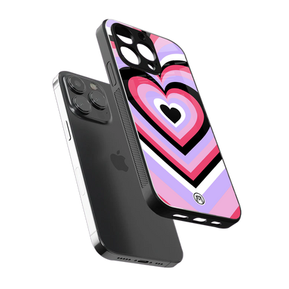y2k pink hearts bubblegum edition back phone cover | glass case for iphone 16 pro