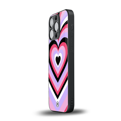y2k pink hearts bubblegum edition back phone cover | glass case for iphone 16 pro