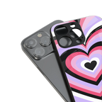 y2k pink hearts bubblegum edition back phone cover | glass case for iphone 15