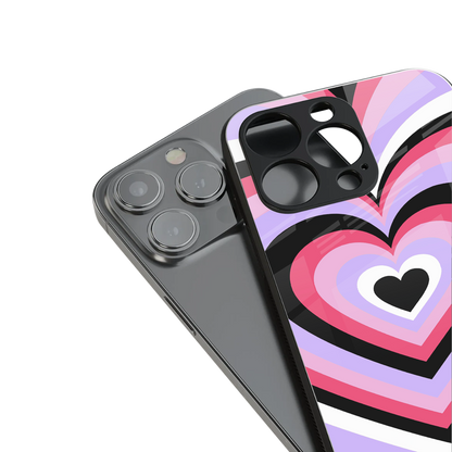 y2k pink hearts bubblegum edition back phone cover | glass case for iphone 16 pro