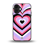y2k pink hearts bubblegum edition back phone cover | glass case for iphone 16