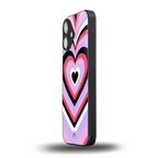 y2k pink hearts bubblegum edition back phone cover | glass case for iphone 16