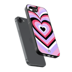 y2k pink hearts bubblegum edition back phone cover | glass case for iphone 16e
