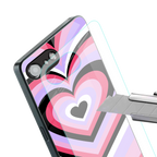 y2k pink hearts bubblegum edition back phone cover | glass case for iphone 16e