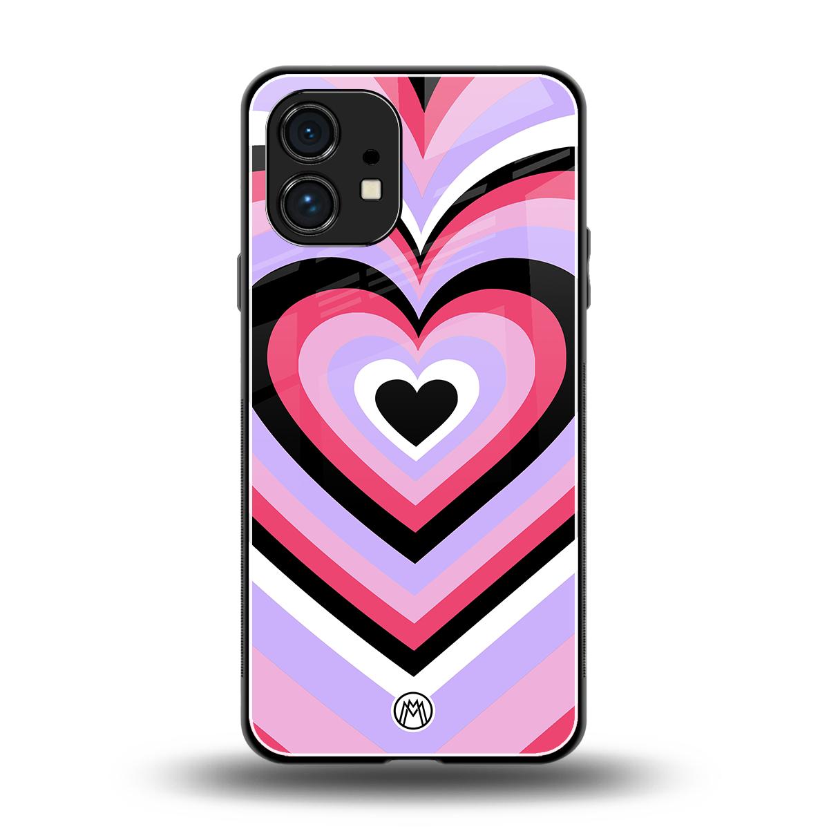 y2k pink hearts bubblegum edition back phone cover | glass case for nothing phone 1