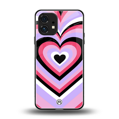 y2k pink hearts bubblegum edition back phone cover | glass case for nothing phone 1