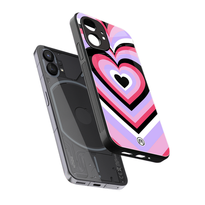 y2k pink hearts bubblegum edition back phone cover | glass case for nothing phone 1