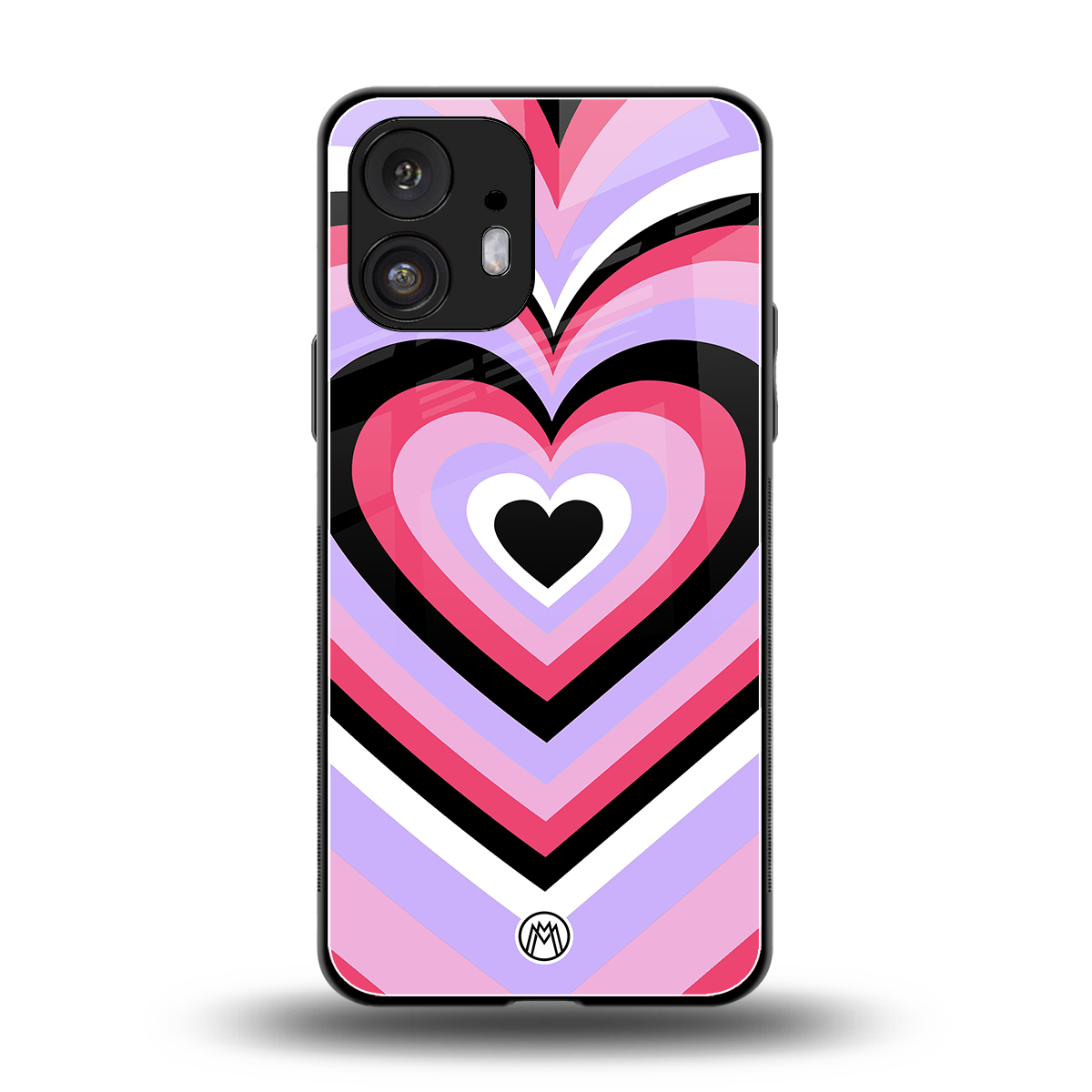 y2k pink hearts bubblegum edition back phone cover | glass case for nothing phone 2