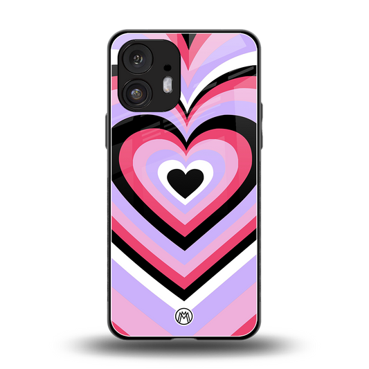 y2k pink hearts bubblegum edition back phone cover | glass case for nothing phone 2