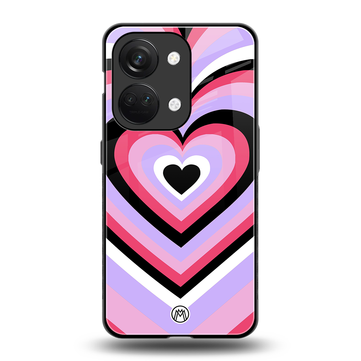 y2k pink hearts bubblegum edition back phone cover | glass case for oneplus nord 3
