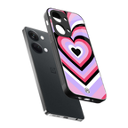 y2k pink hearts bubblegum edition back phone cover | glass case for oneplus nord 3