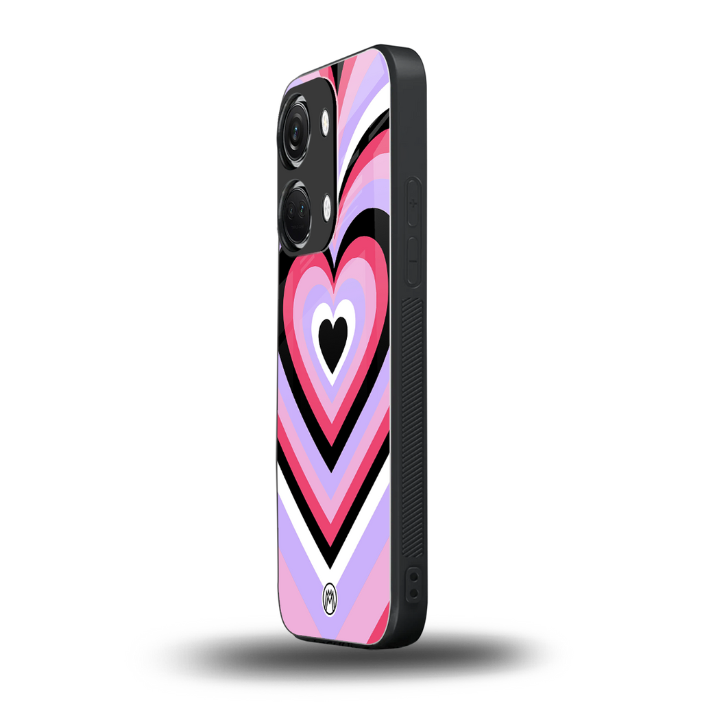 y2k pink hearts bubblegum edition back phone cover | glass case for oneplus nord 3