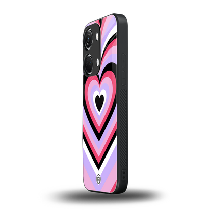 y2k pink hearts bubblegum edition back phone cover | glass case for oneplus nord 3