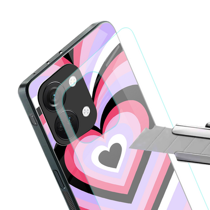 y2k pink hearts bubblegum edition back phone cover | glass case for oneplus nord 3