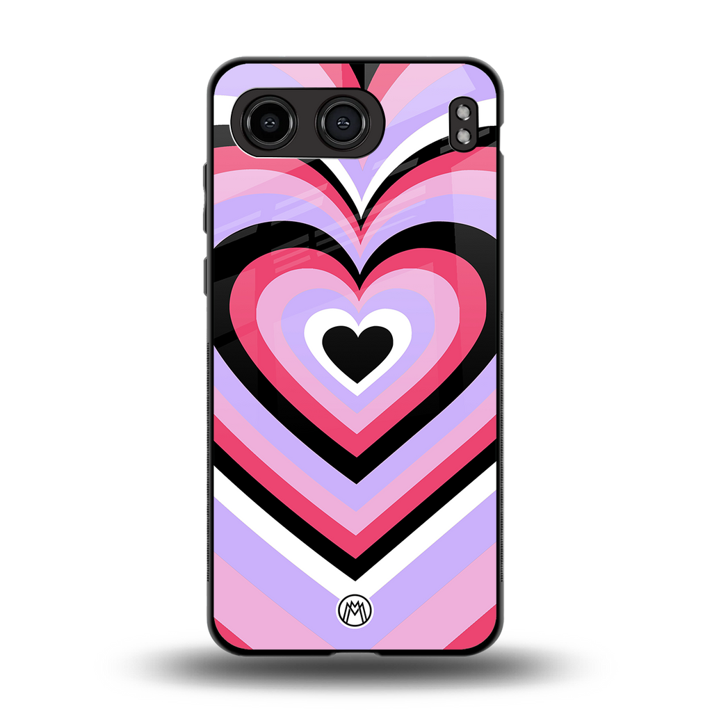 y2k pink hearts bubblegum edition back phone cover | glass case for oneplus nord 4